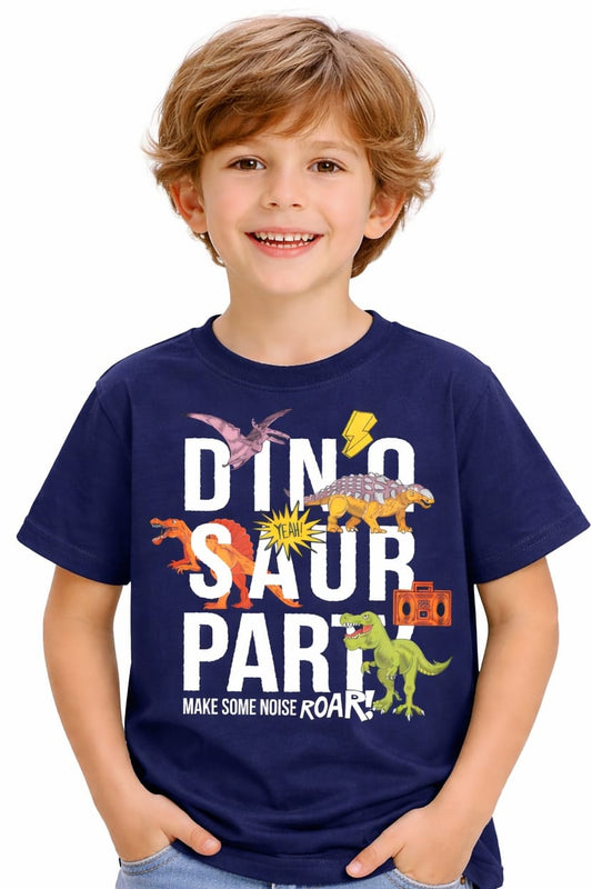 Kids Dinosaur Print T-Shirt – Fun Dino Roar Cotton Tee for Boys